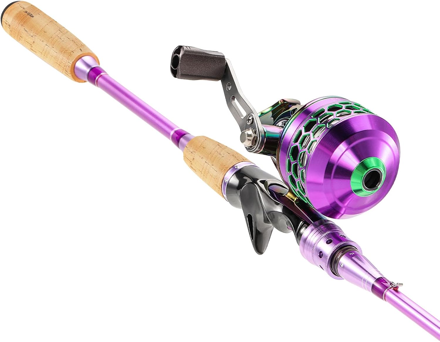 Spincast Reel - Zestaw wędkarski Spincast, 2-częściowa wędka o