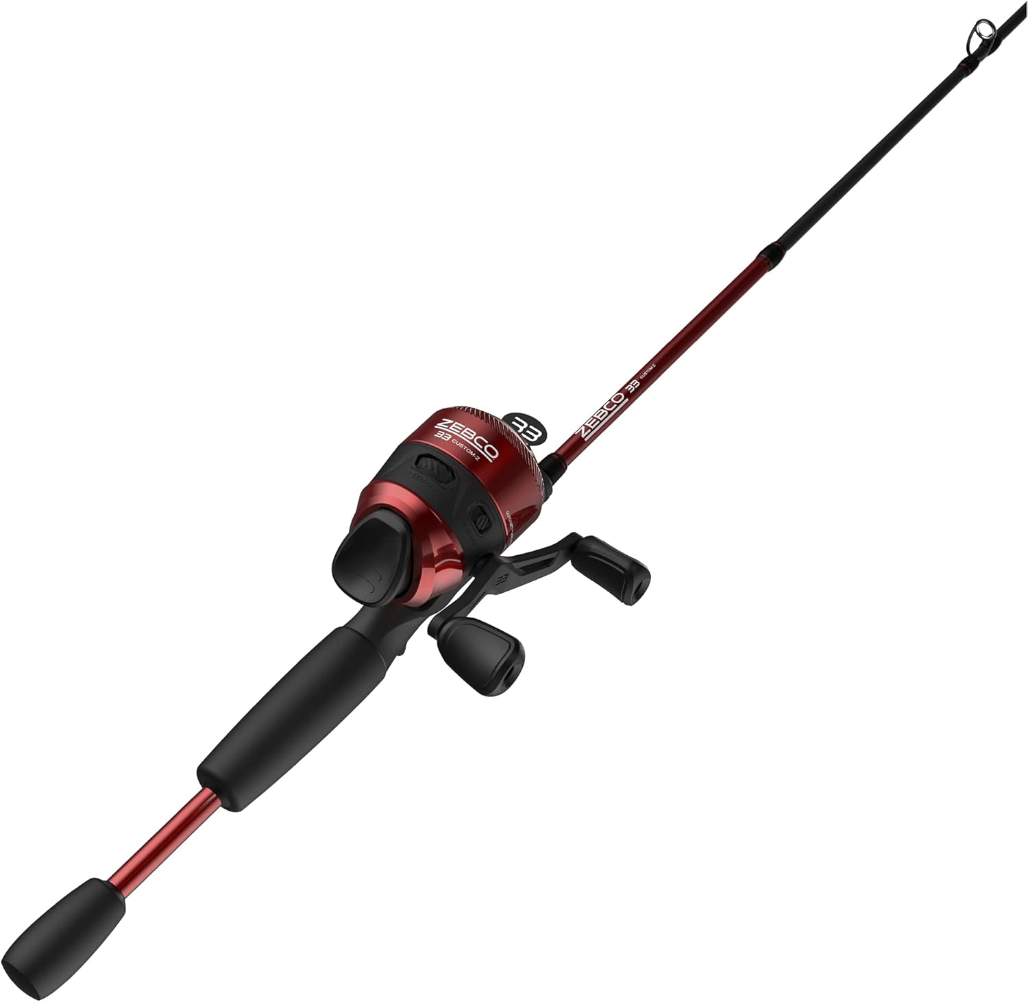 Spincast Reel - Zestaw wędkarski: kołowrotek spinningowy i dwuczęściowa