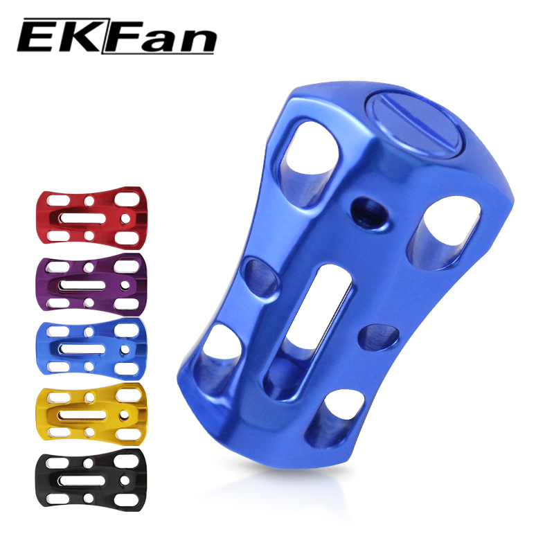 Spincast Reel - EKFan 1 szt. Aluminiowy, ażurowy, płaski