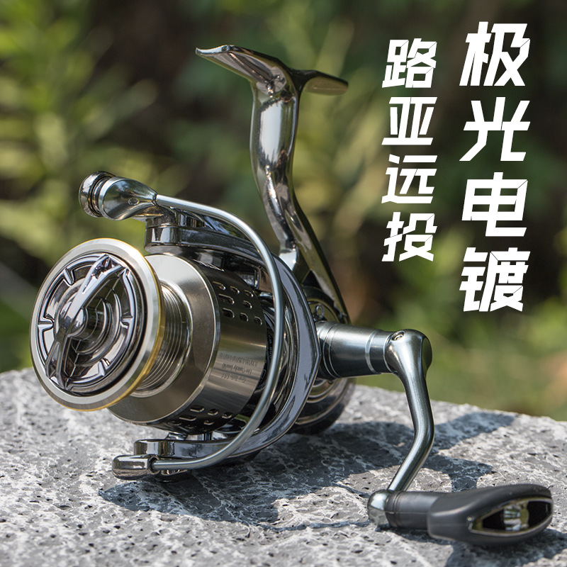 Ice Fishing Reel - Metalowy, galwanizowany kołowrotek spinningowy do dalekiego