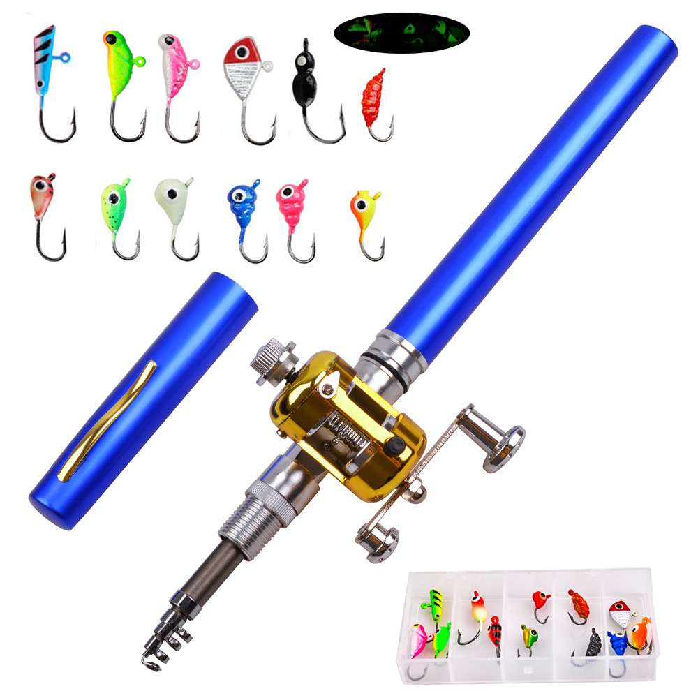 Ice Fishing Reel - Mini wędka do wędkowania podlodowego Combo