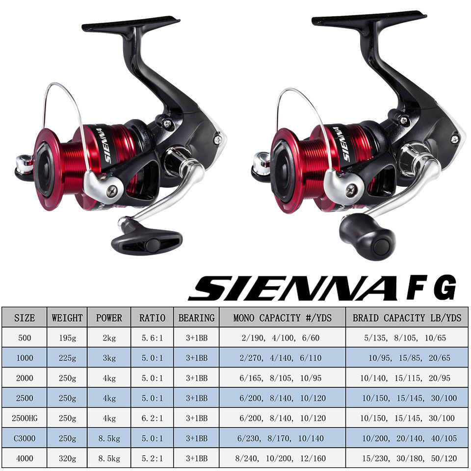 SHIMANO SIENNA Kołowrotek spin – Reel Drag Knob recenzja i cena