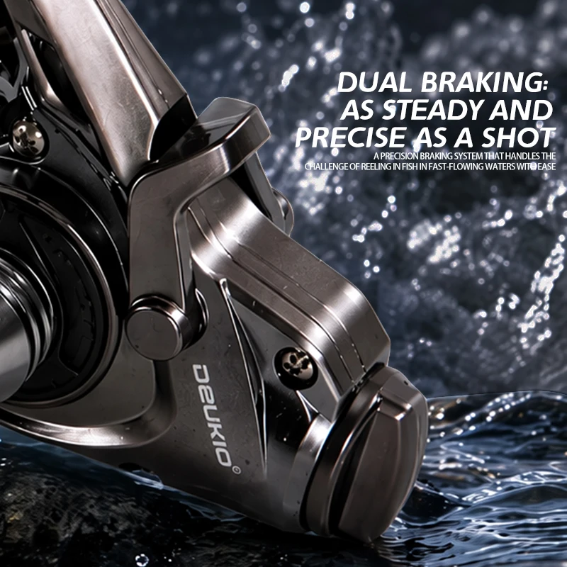DEUKIO Mini Kołowrotek spinnin – Ice Fishing Reel recenzja i cena